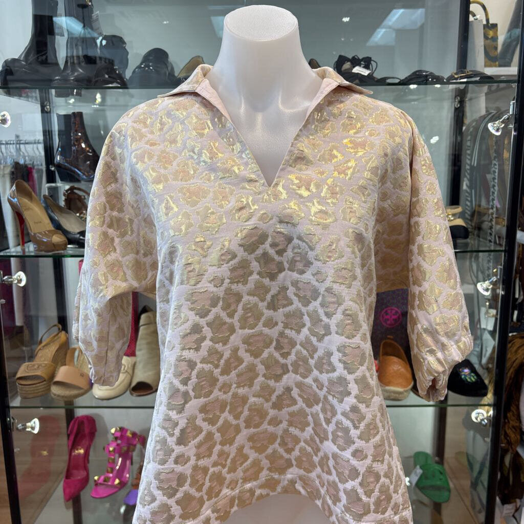 Emily McCarthy CLOTHING S Pink and gold