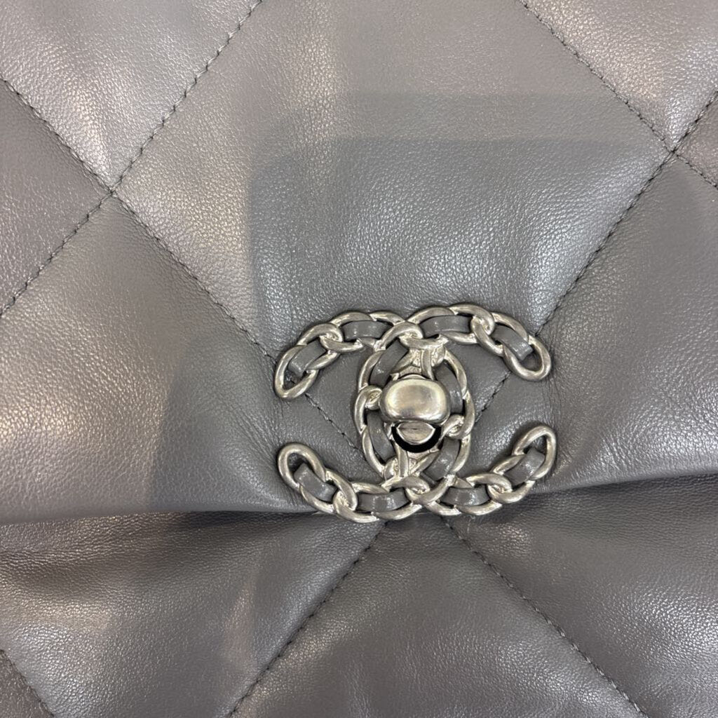 Chanel HANDBAGS grey lambskin