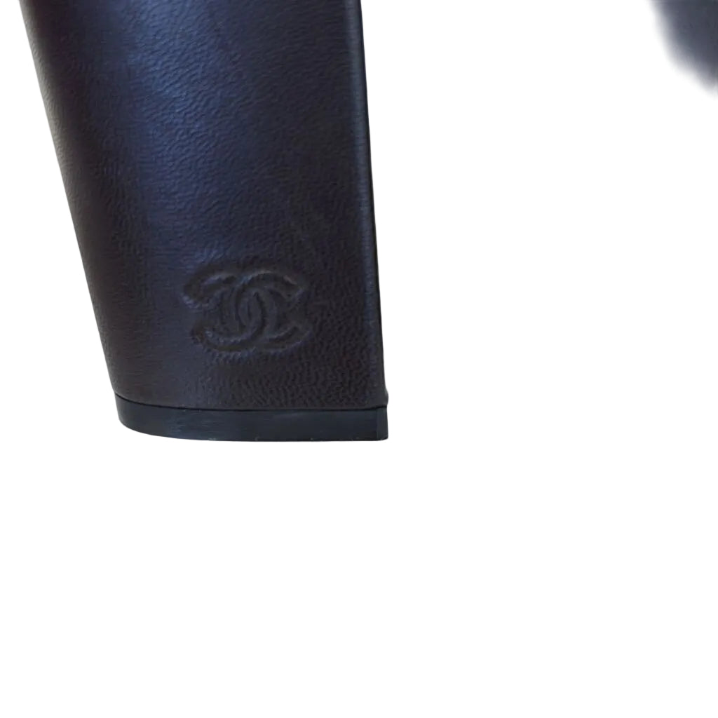 Chanel SHOES 39.5 black