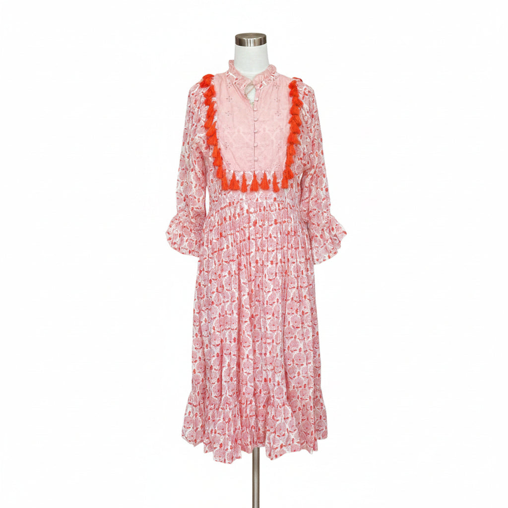 elizabeth wilson CLOTHING large orange and pink