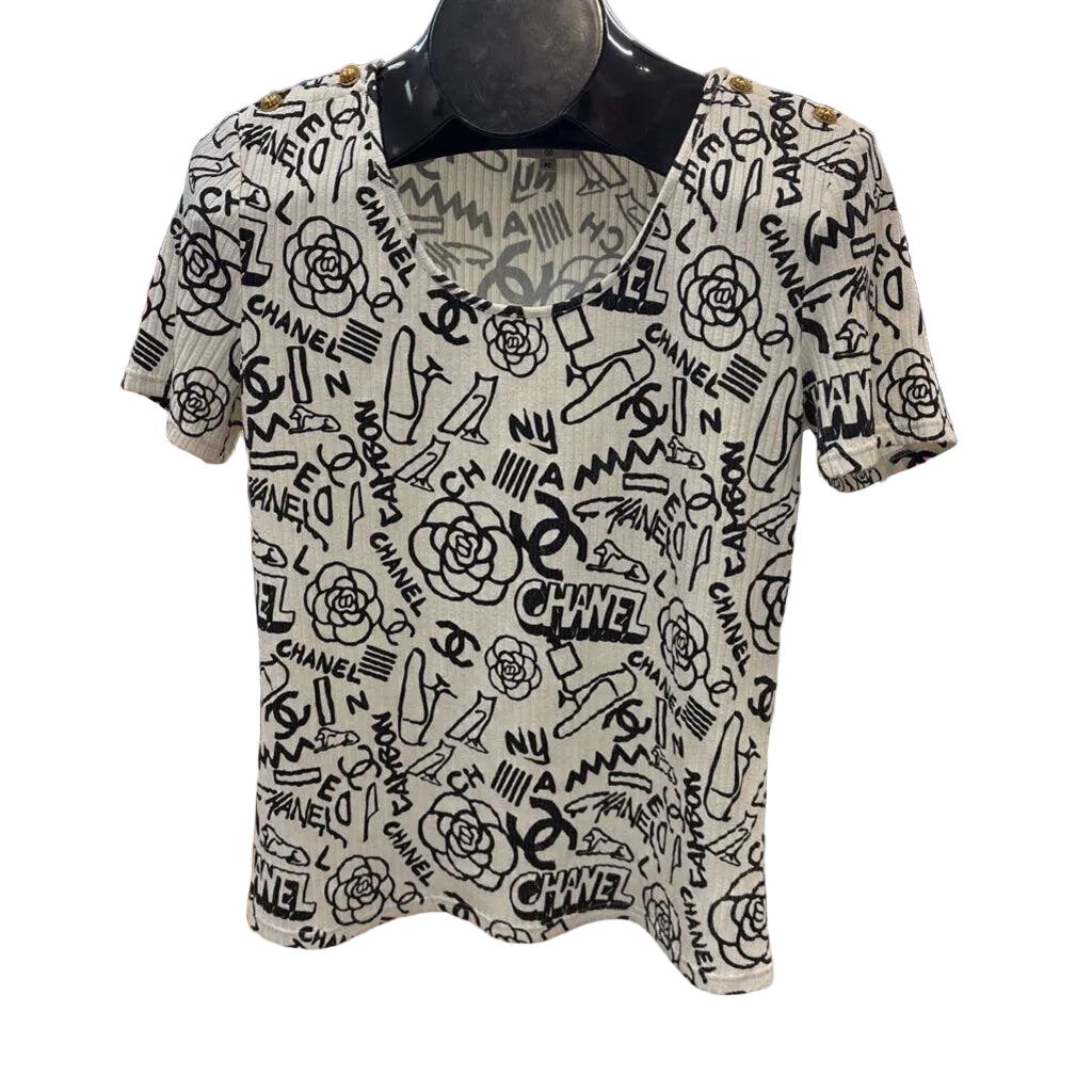 Chanel CLOTHING 40 black/white