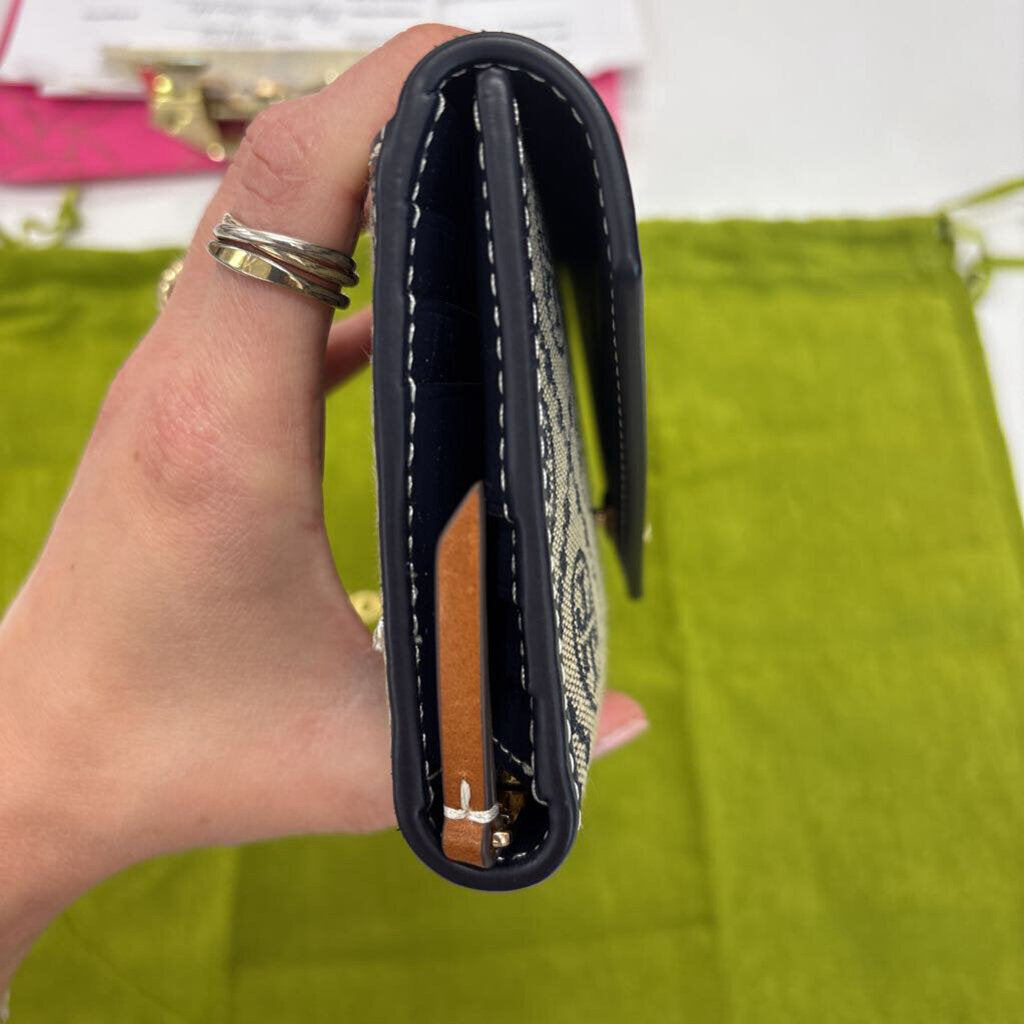 tory burch WALLET navy