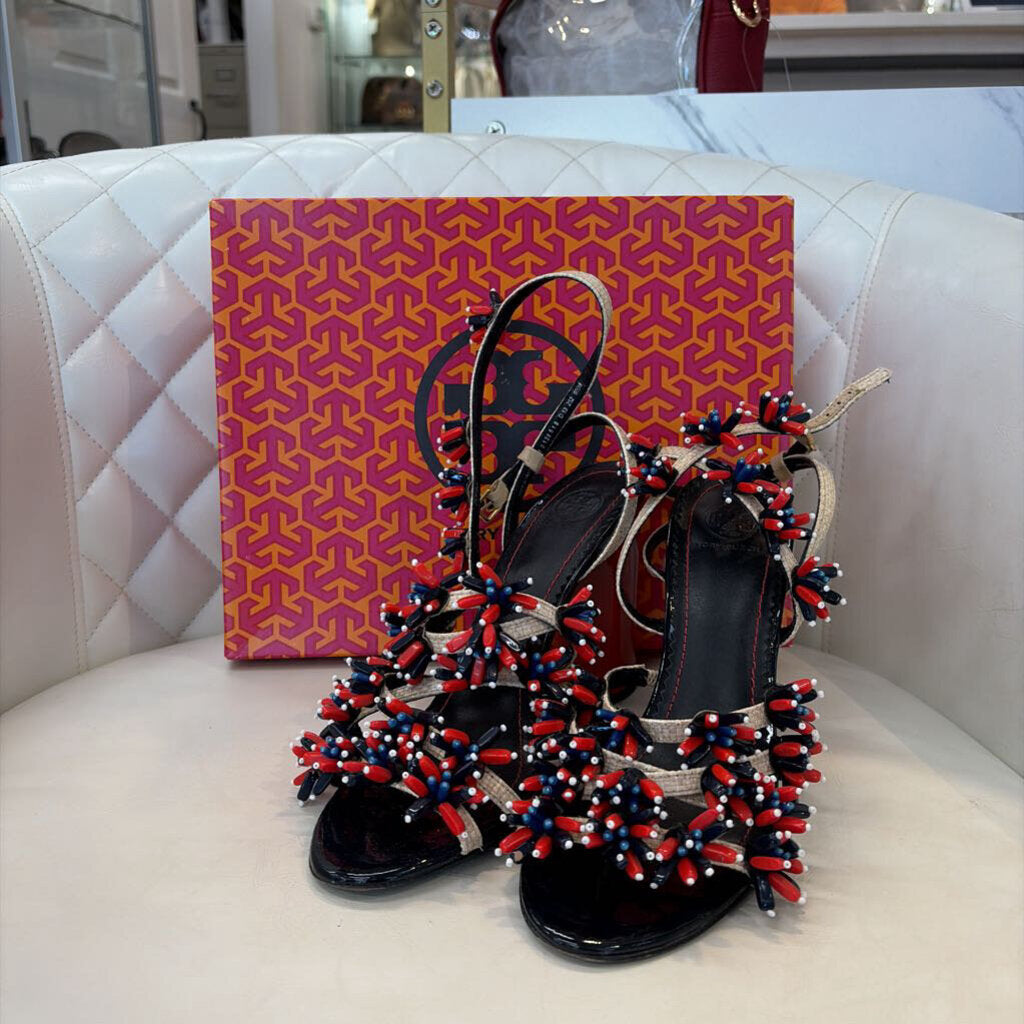 tory burch SHOES 9.5 red/navy