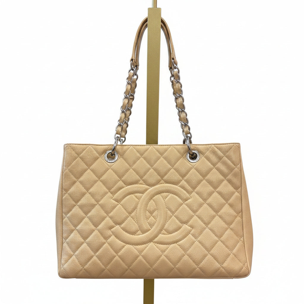 Chanel HANDBAGS Nude Leather
