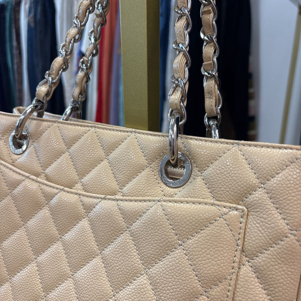 Chanel HANDBAGS Nude Leather