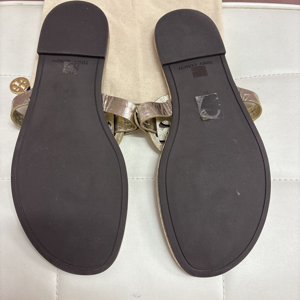 tory burch SHOES 8.5 gold
