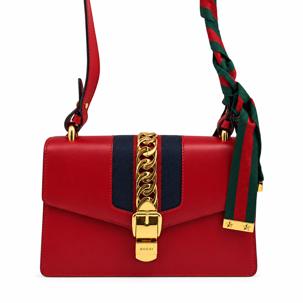 Gucci Sylvie HANDBAGS red