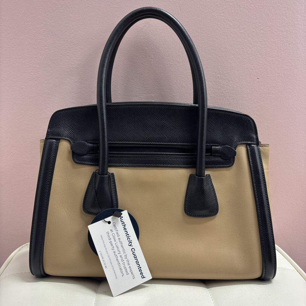 Prada -R BAG beige/black
