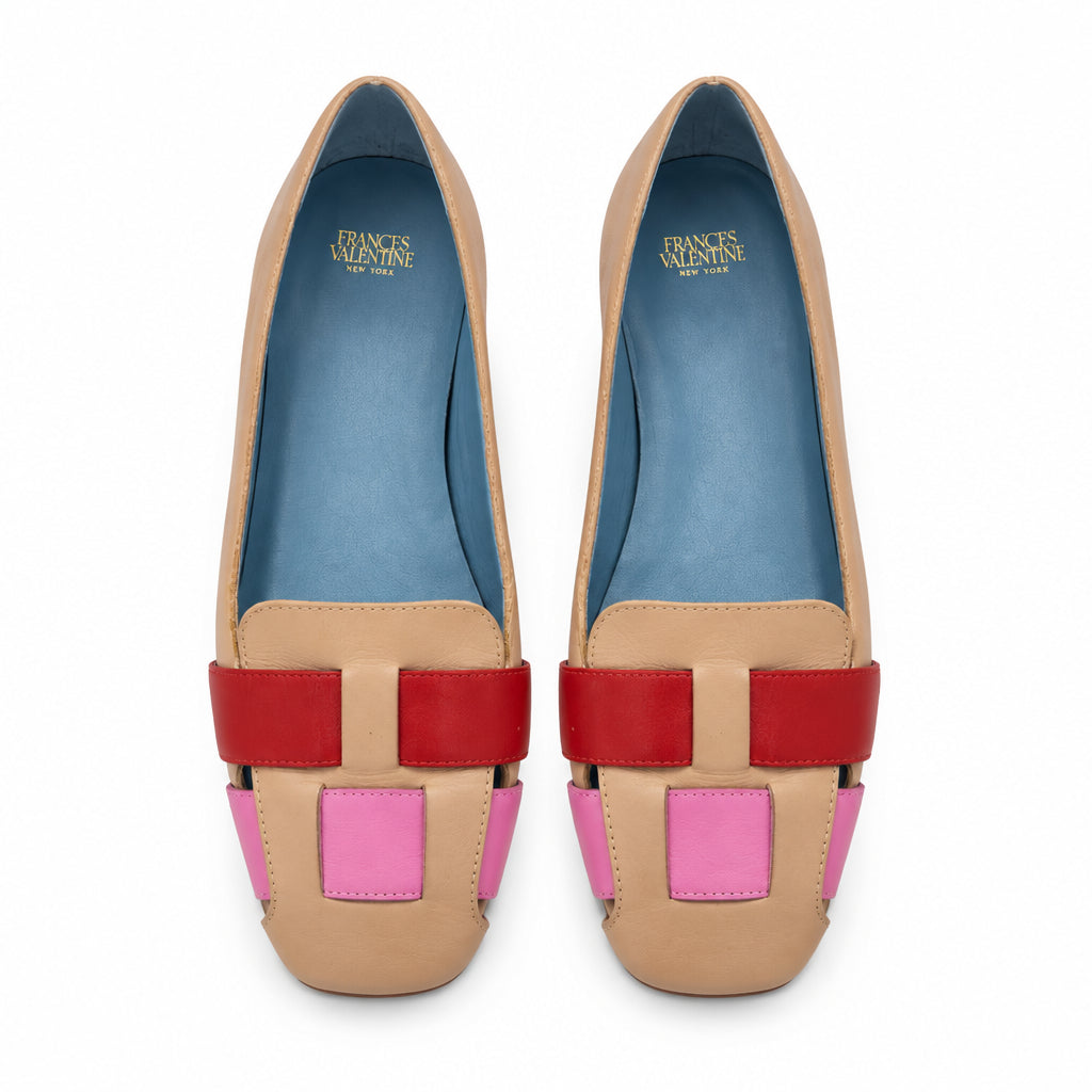 frances valentine SHOES 8 pink/tan