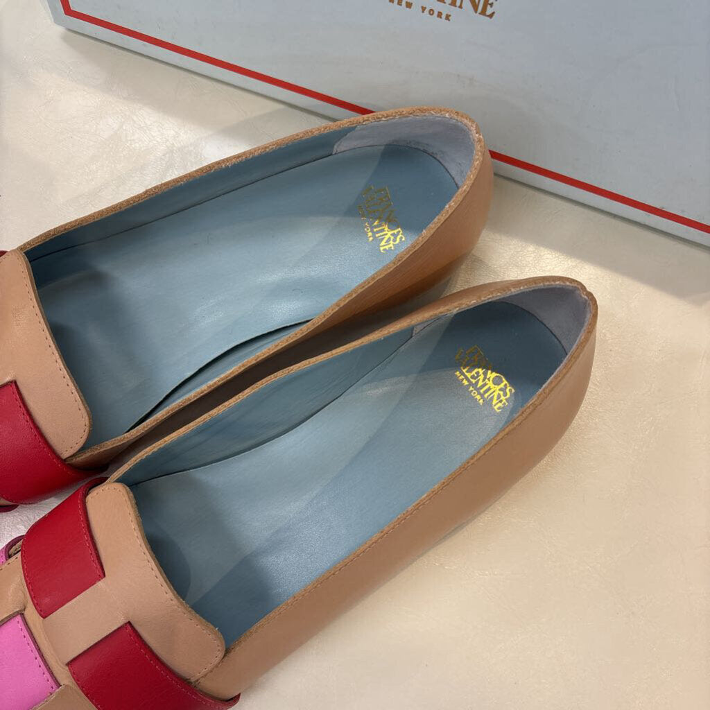 frances valentine SHOES 8 pink/tan