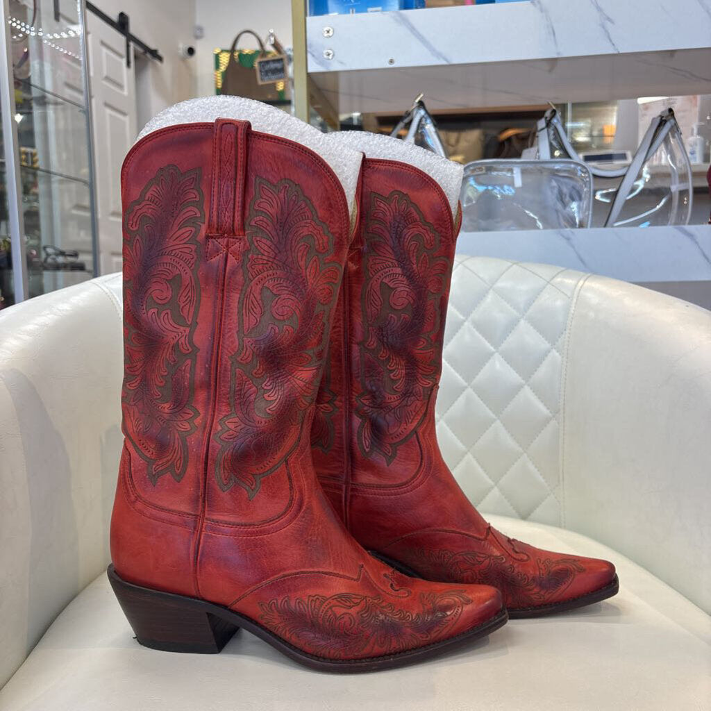 Lucchese SHOES 7.5 red