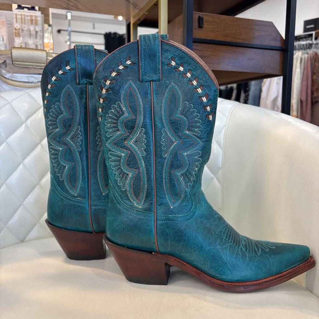 Justin Boots SHOES 8 teal